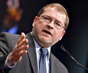 FILE -- In this Feb. 11, 2012 fie photo, anti-tax activist Grover Norquist, president of Americans for Tax Reform. addresses the Conservative Political Action Conference (CPAC) in Washington.  (AP Photo/J. Scott Applewhite, file)